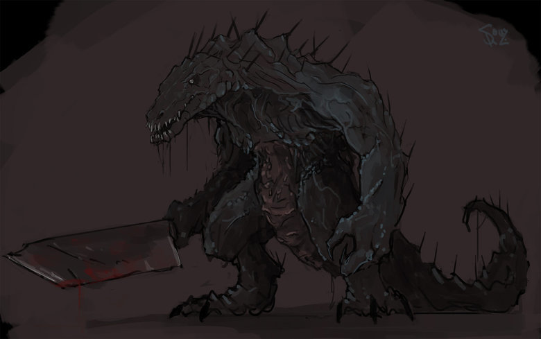 Character Art: Dragonkin/Lizardmen/Etc. This batch is a little smaller but was requested... I have a thing for large muscular lizard guys. But only if they're on top of a submissive woman, dominating their bootyhole. Actually, I'm into almost anything 