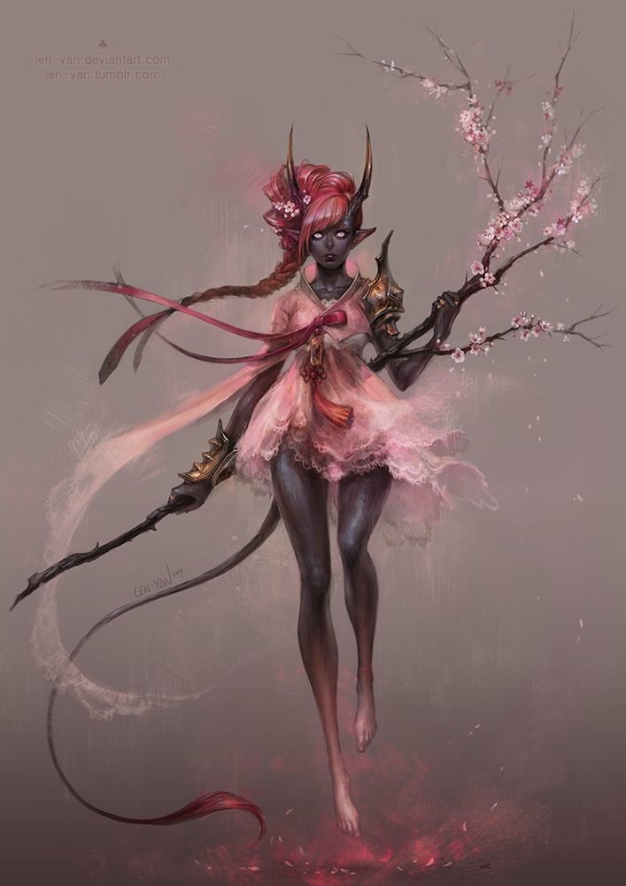 Character Art: Tieflings. A couple people have wanted monsters/tieflings so I ended up hunting down a bunch of Tiefling art and making them their own folder. Un