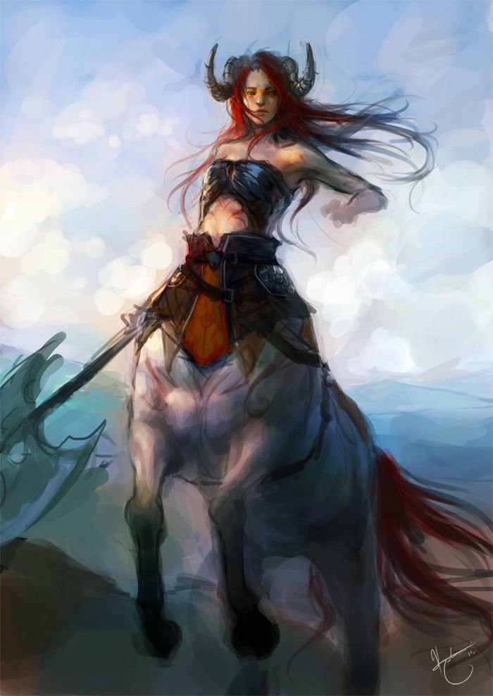 Character Art: Centaur. Tied with Dwarves so a double post! Check it out over here:/channel/dungeons-n-drags/Character+art+dwarves+pt+2/YiXgLLv/.. just gonna leave this here