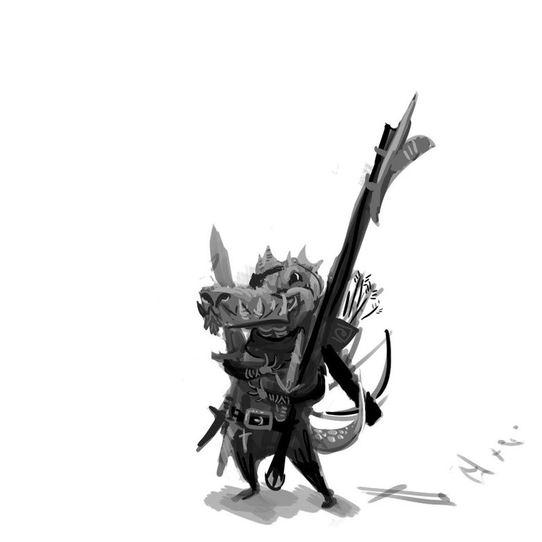 Character Art: Kobolds. Since the strawpoll was a 7 way tie I threw my vote at Kobolds because I have exactly enough for this post and they're done for a bit. S