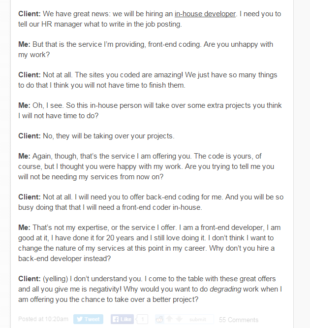 Clients From Hell. .. Pantera "Cowboys from Hell" Weird Al should sub out "cowboys" with "clients" and write parody verses about it. Doesn't he have an 
