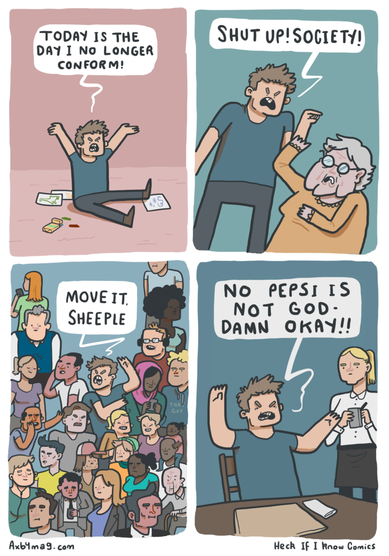 comic thingies 2. .. D'you know what I dislike about these comics?