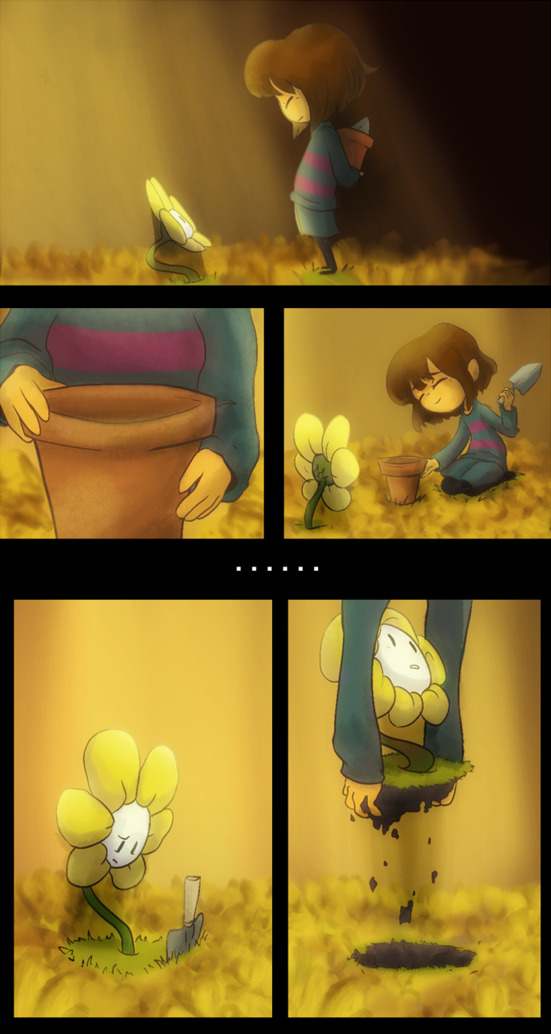 comic. Source; smieska-draws.tumblr.com/post/135159046785/it-started-off-as-flowey-doodles-and-turned-into.. Mentions; fireheartt assassindash charredenay vpiii nikolaier alfonshister josemanuelcenteno themightydarwin zolzol samaramidnight zahidlol dakirbinator Reply t