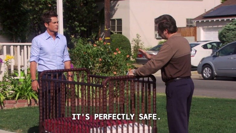 Crib. .. out of curiosity did he actually build that. i know he's actually a really good carpenter in real life so i wouldnt be surprised if thats not just a prop.