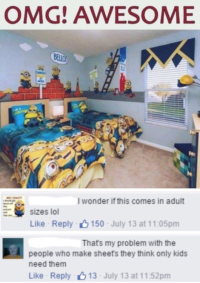 Cringe Comp. www.reddit.com/r/MinionHate/. Yes I arn a strong person, but every now andthen, also need someone say everything will be ! Or take my hand and put 