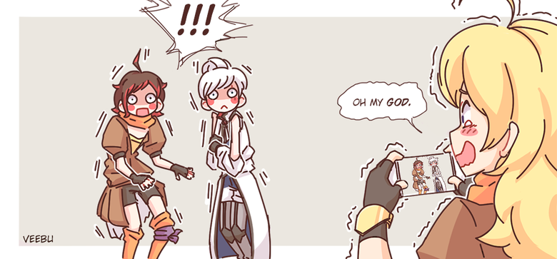 cute not shipping stuff.. i just got caught up with RWBY and holy , god dam did i miss a lot... Puns are my favorite and least favorite jokes at the same time