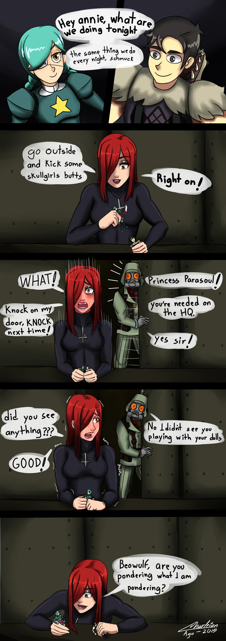 Cute/Cool Skullgirls Pictures. That's pretty crappy ice cream. Hat Switch! That's Dr. Valentine to you. Umbrella is not dealing with your . I'd ship it. Dinner 