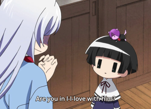 Cute. Sauce: Gugure! Kokkuri-san .