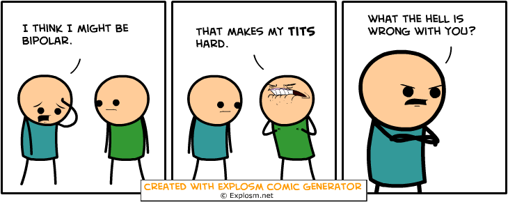 Cyanide&Happiness Comic Gen. Part 6/10. Some Cyanide &amp; Happiness Randomly Generated Comics That Made Me Giggle explosm.net/rcg Some Cyanide &amp; Happiness 