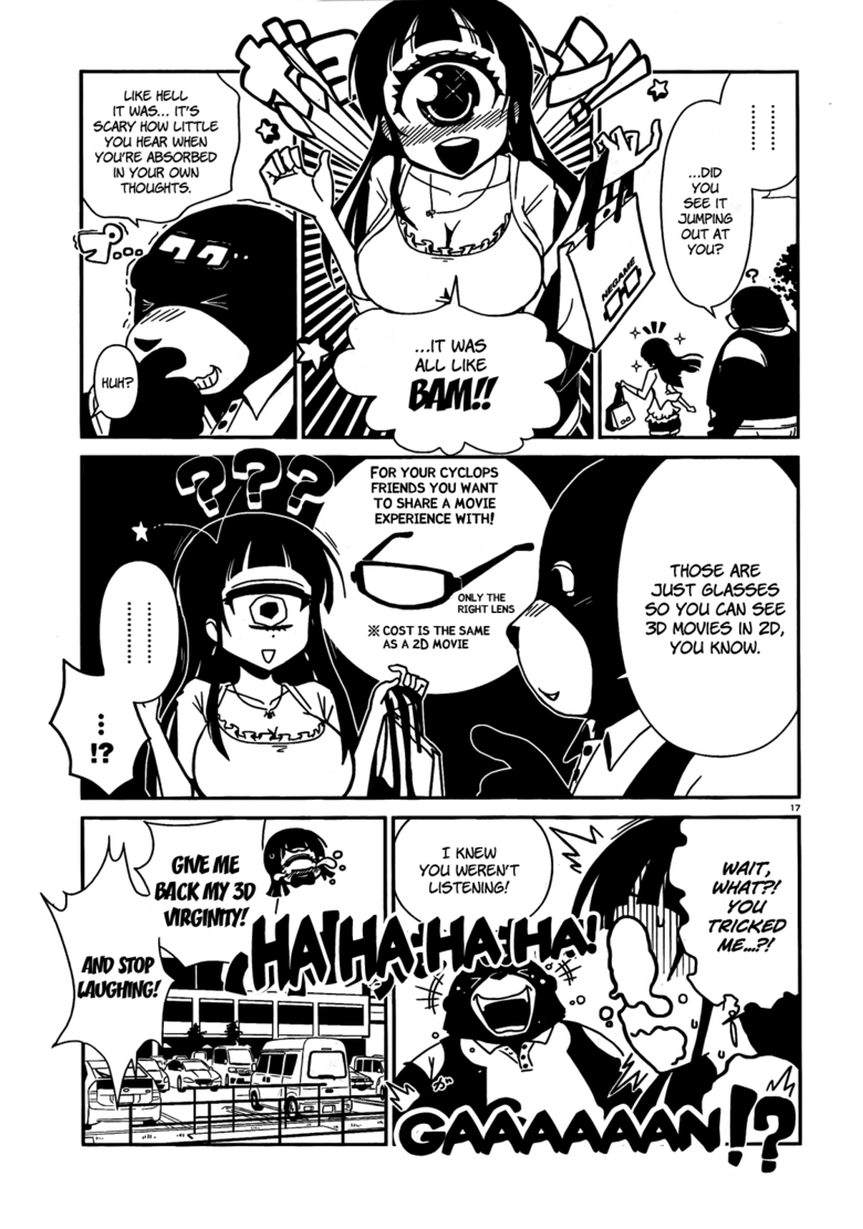 Cyclops VS 3D. Hitomi sensei no . THE WAY. YOU CAN 1) THE 30. Can you imagine the size of her eye? Holy .