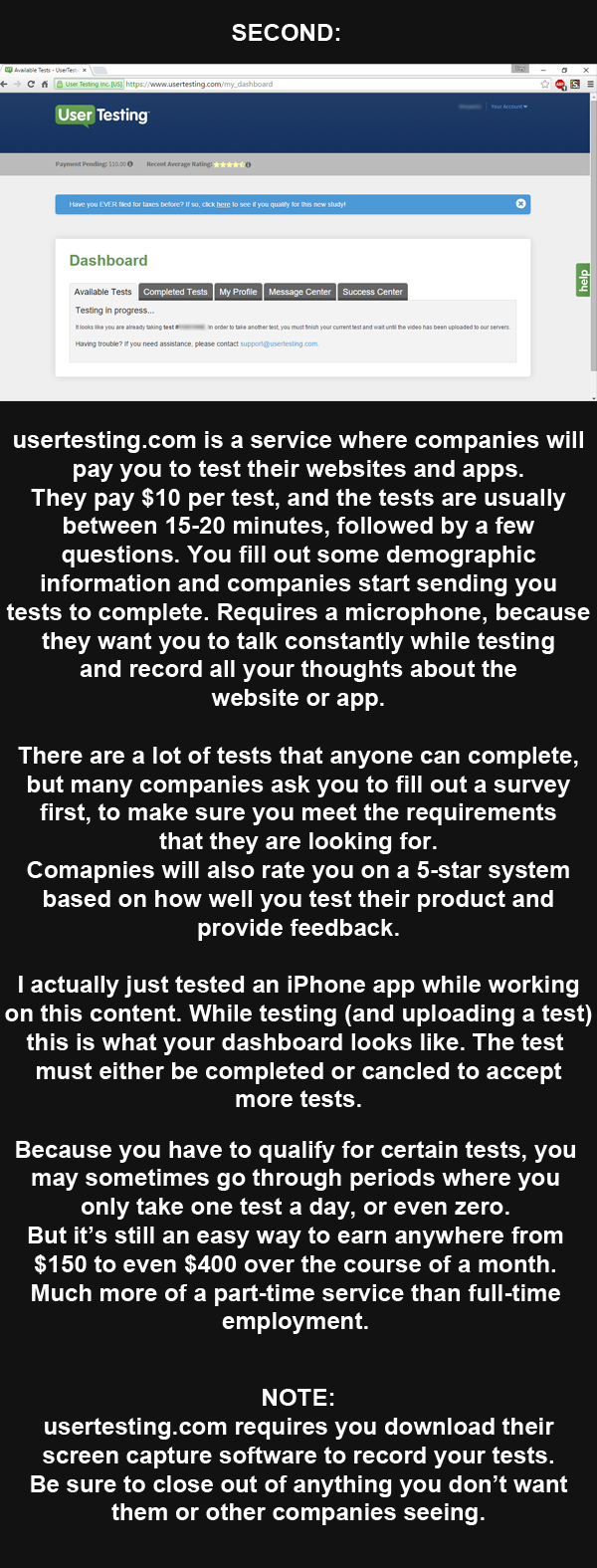 Get a job you piece of shit. transcribeme.com/ www.usertesting.com/ If you know of any more legit work-from-home services, post them as a reply to the sticky. H