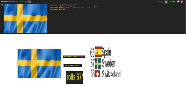 God of rolls. Saw this post, and then the most upvoted comment: What are the odds?!? This is probably the best roll funnyJunk has ever had. link to the post: /W