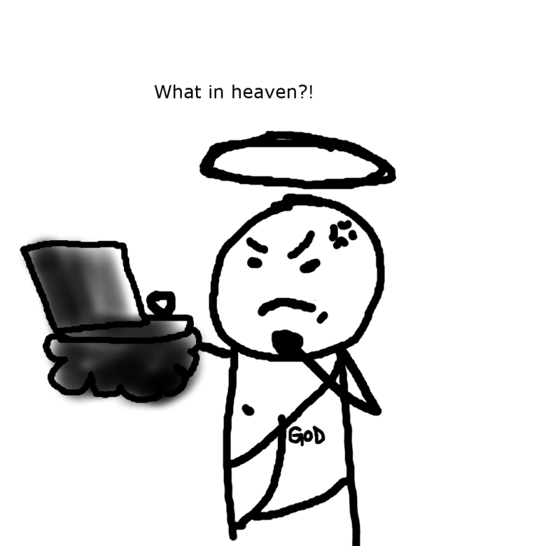 God's Cringe Punishment. Made OC. Good? Bad? If you guys like it I'll make more art. Alright, moving on to judgement case number 1, 477, 068, 393.. Subscribing to WinRAR isn't a sin, it's a saintly thing to do.