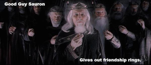 Good Guy Sauron. . mull Ell! Sultan. Sauron for president