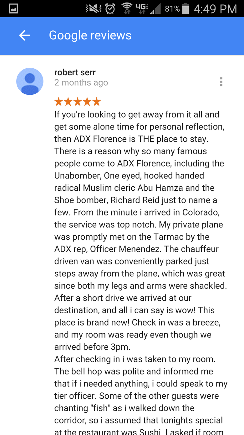 Got mine on groupon. Sounds like a sweet deal.. adx florence X E ALL IMAGES VIDEOS NEWS MAPS Cr https:// wwy. google. com USP Florence Bogx , Federal Correction