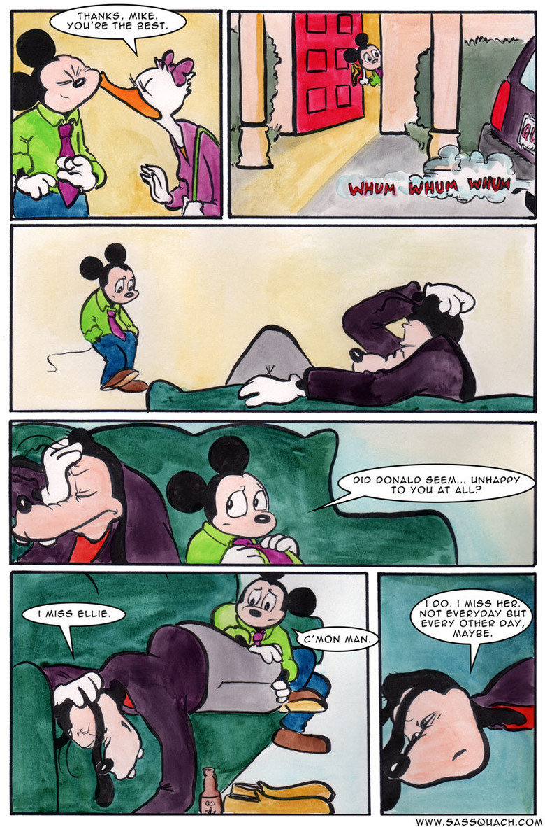 Growing older. .. Writing so good that i dont care that the art is bad. Bravo to whoever made this.