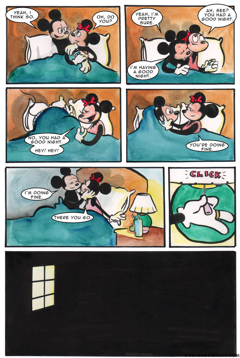 Growing older. .. Writing so good that i dont care that the art is bad. Bravo to whoever made this.