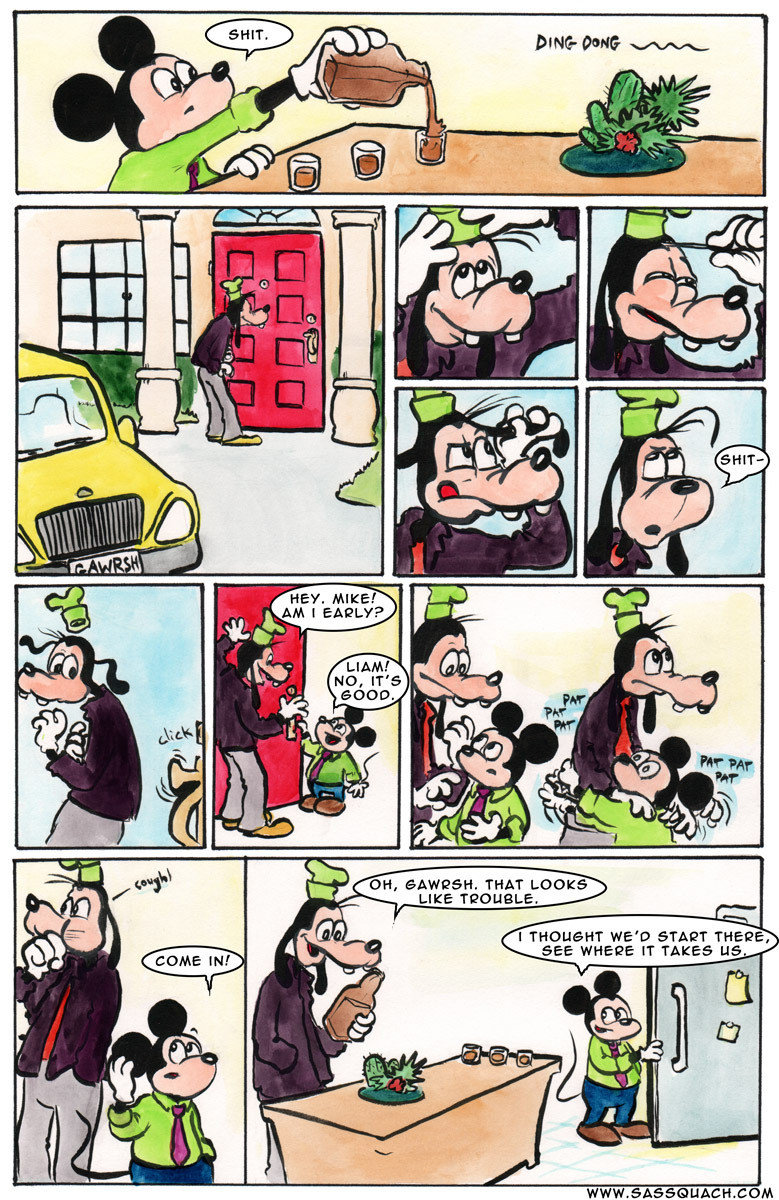 Growing older. .. Writing so good that i dont care that the art is bad. Bravo to whoever made this.