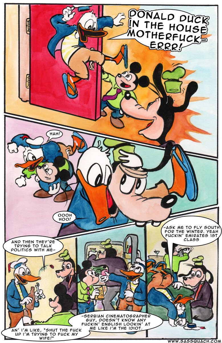 Growing older. .. Writing so good that i dont care that the art is bad. Bravo to whoever made this.