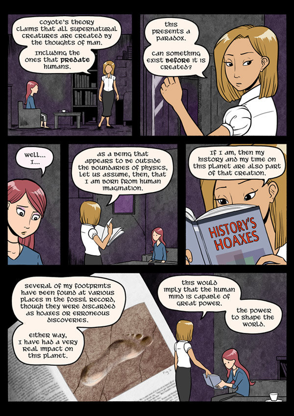 Gunnerkrigg Court: The Stone pt 2. Source: www.gunnerkrigg.com/ Please go there to read the whole thing. I'm not starting from the beginning because the art in 