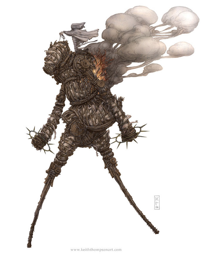 Keith Thompson Comp. VIRAEMIA PRIPYAT BEAST M24 HAUSEN WICKER MAN BARON APOLLONIAN WIGHT Keith Thompson is the guy behind the art design in Borderlands games an