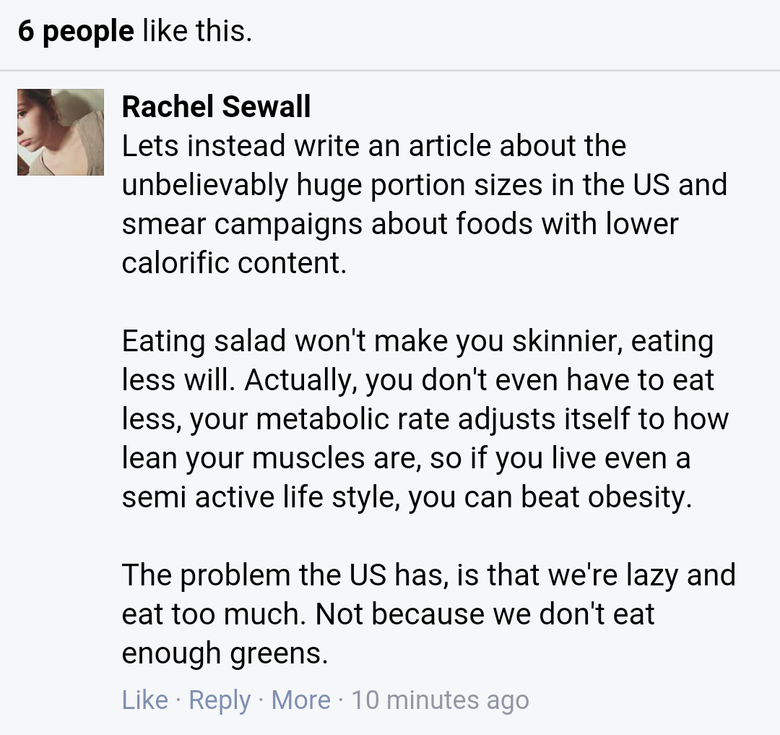 obesity in the US. Fat logic is worse logic.. taily chiicha rodriguez i' " " . Please don' t write another article on obesity in America until you explain why s