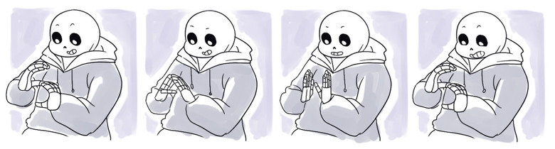 Sans sized comp. Source; sing-jone.tumblr.com/post/134671959439/rude Source; lynxgriffin.tumblr.com/post/134665990868/aaaand-because-i-did-end-up-getting-inspir