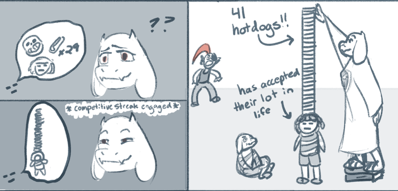 sausage stack, no not in that way. .. I must say that the joke in the end is in poor taste and OP could Mustard better