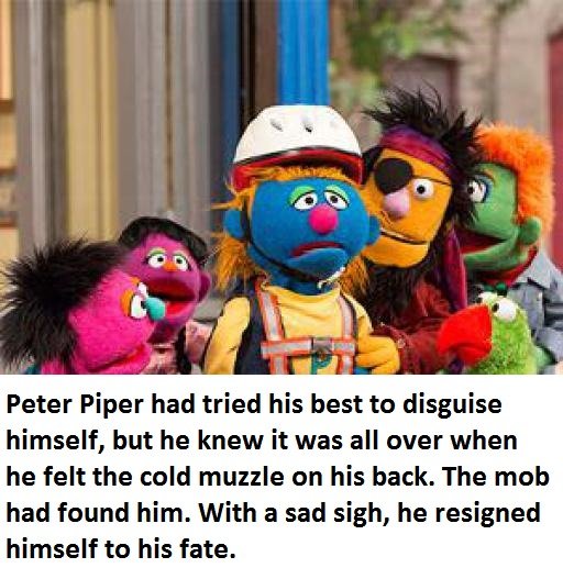 Sesame Street Comp.. . Elmo , h' thanked Packman for bringing him this beautiful cow. Finally he could make all his ' , ? dreams a reality.