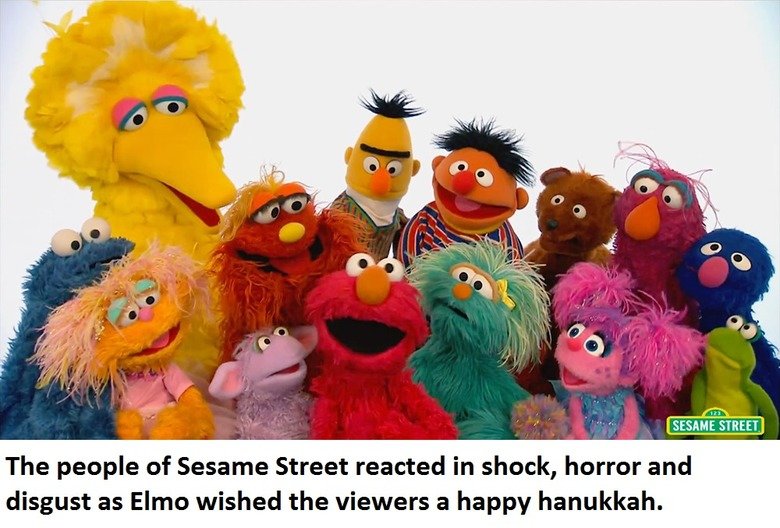 Sesame Street Comp.. . Elmo , h' thanked Packman for bringing him this beautiful cow. Finally he could make all his ' , ? dreams a reality.