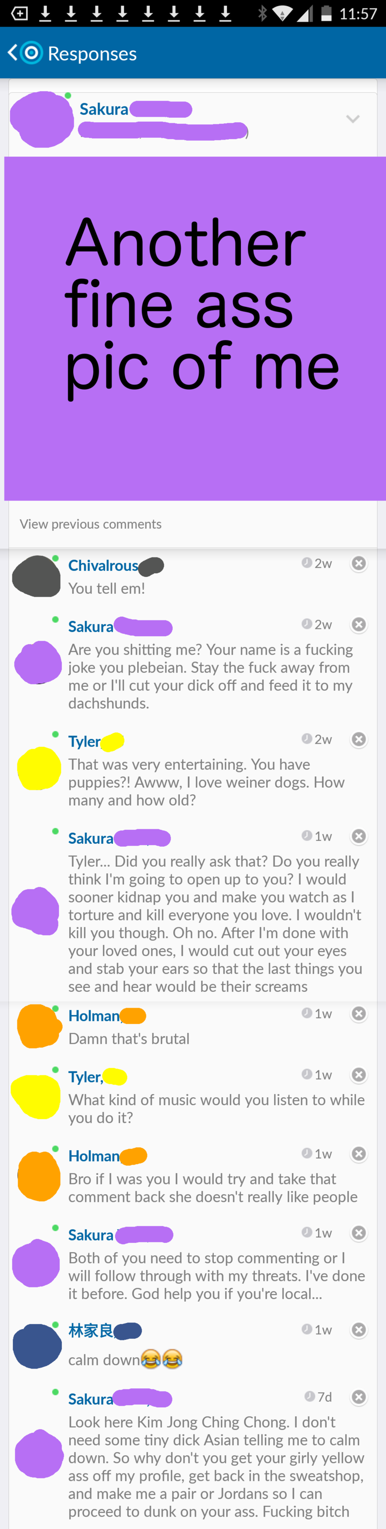 Skout Adventures Part 3. I messed with anybody that commented on my pictures too. Remember! This isn't really me. I don't actually think this stuff, I'm just in