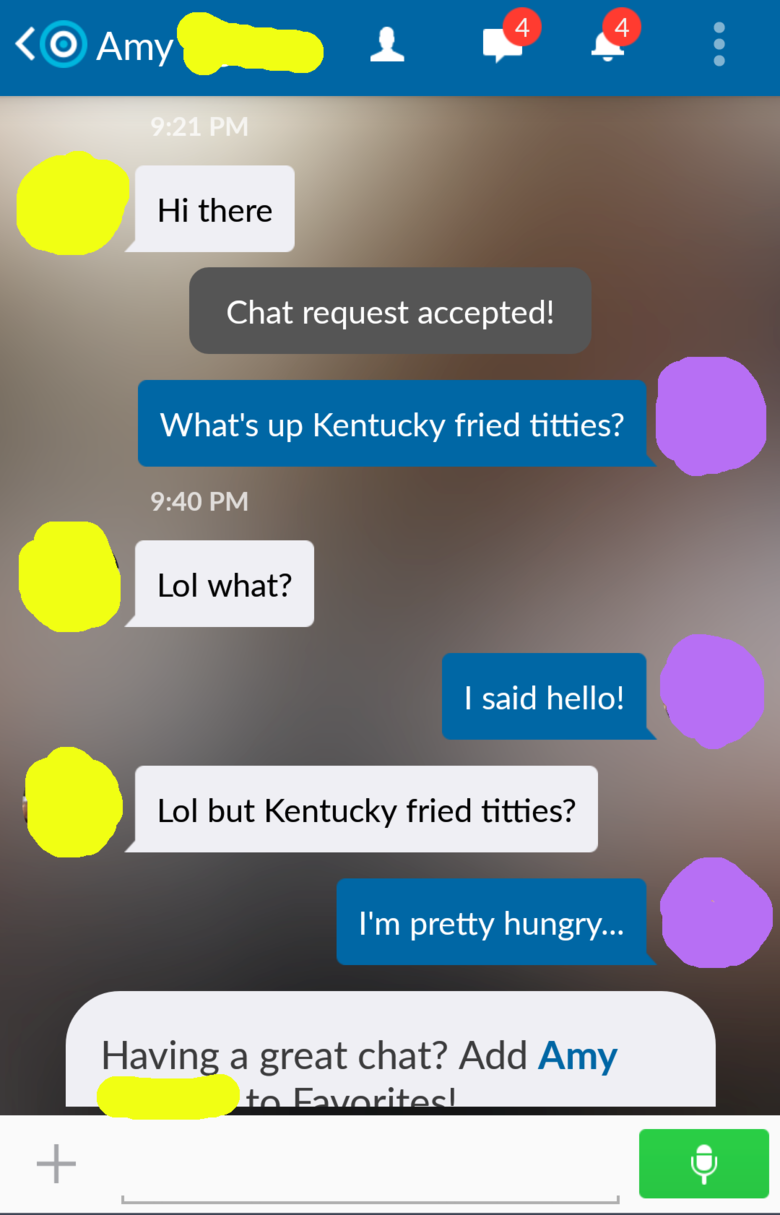 Skout Adventures Part 2. Part 2 of me being a complete bitch to people on Skout. Again, don't judge me too hard. I'm not actually like this. Here are links to t