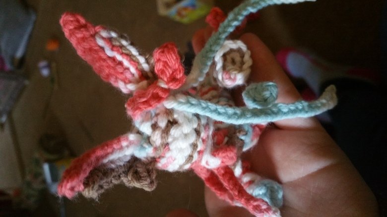 Sorta Sylveon. So this is supposed to be sylveon. I intend to make shiny umbreon next, and then my personal favorite, Espeon. If you have suggestions on which p