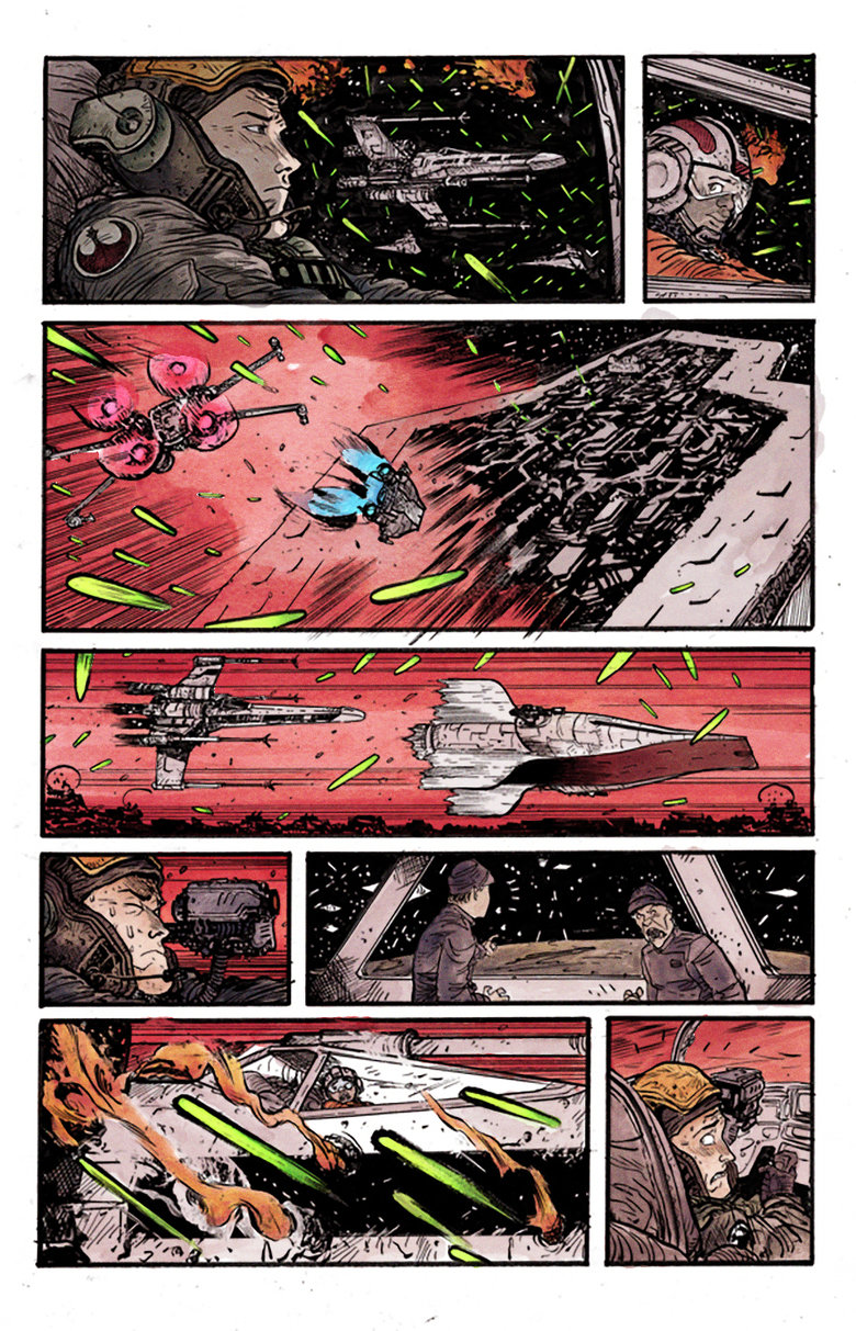 Star Wars: Green Leader. Green Leader, art and story by Daniel Warren Johnson, colors by Matt Davis.. FALSE! Aside from Lando, Windu, and TRAITOR! there are no black people in the galaxy