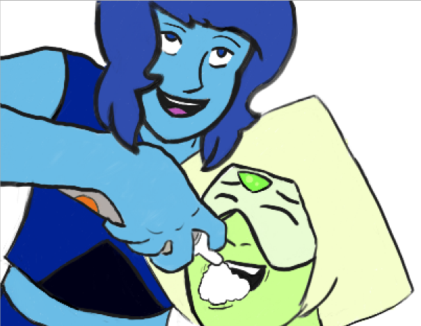 Steven Universe Comp 76. Understanding fusion. I don't usually post stuff like this but omg that saphire... I love it.