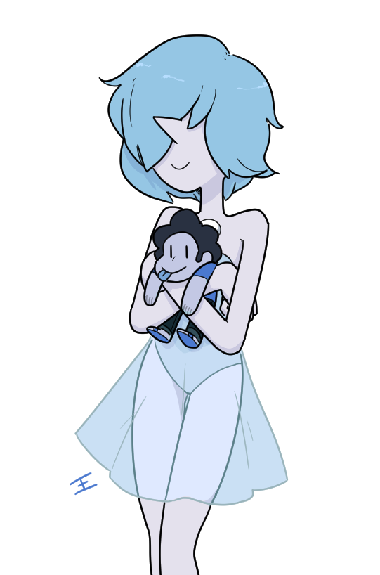 Steven Universe Comp 76. Understanding fusion. I don't usually post stuff like this but omg that saphire... I love it.