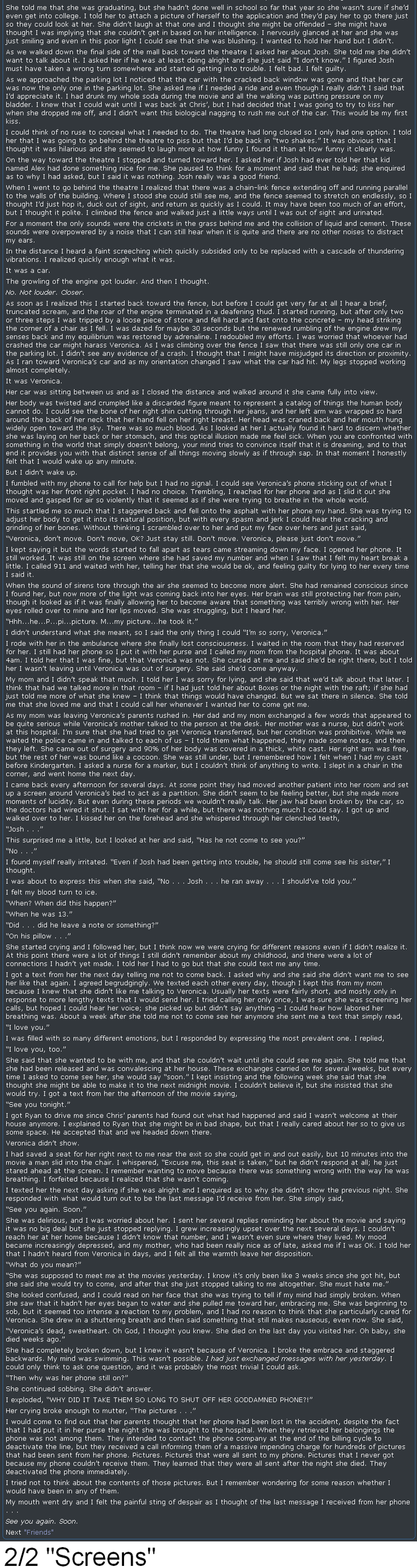 Stuff I stole from /x/. This is going to be a long one folks, but it's pretty good. I know that this is an r/NoSleep post, but I found it on /x/.. Footsteps Thi