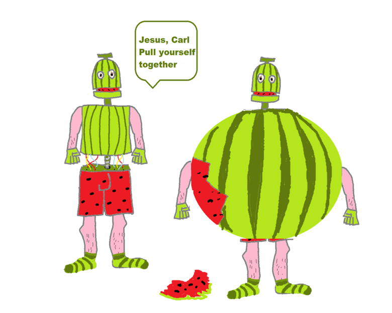 Watermelon Cyborgs. just a humor thing that was fun to draw inspiration: user watermeloncyborgs.. they kind of look black