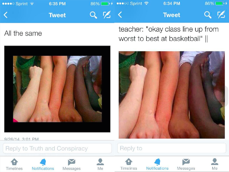 white twitter vs black twitter comp. . been working in your life the soul out ya dick tonight"... black twitter sure is more fun