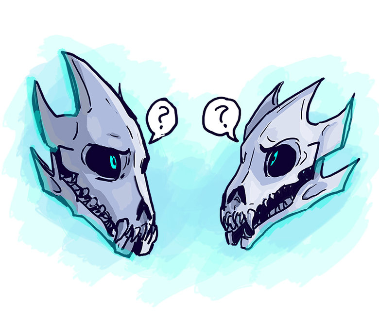 Worked to the bone. .. I always imagined that the Gaster Blasters are kept in the shed/doghouse when you're not there, and that they act sort of like dogs. I can totally see one beggi