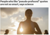 Pseudo-profound Article